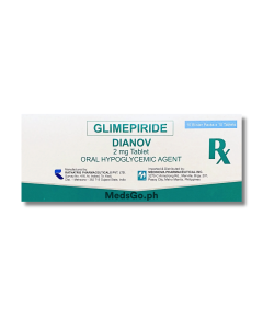 Image of DIANOV GLIMEPIRIDE 2MG - 1 TABLET