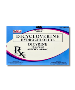 Image of DICYRINE DICYCLOVERINE 10MG - 1 BOX X 100 TABS
