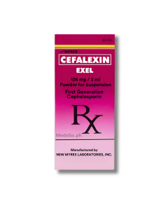 Image of EXEL CEFALEXIN 125MG / 5ML POWDER FOR SUSPENSION 60ML