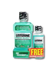 Image of LISTERINE MOUTHWASH FRESH BURST 250ML + FREE 100ML