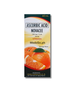 Image of NOVACEE ASCORBIC ACID 100MG / 5ML SYRUP 60ML ORANGE