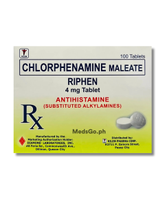 Image of RIPHEN CHLORPHENAMINE MALEATE 4MG TABLET 1'S