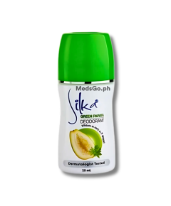 Image of SILKA GREEN PAPAYA WHITENING DEODORANT ROLL-ON 25ML