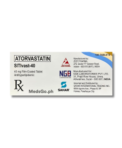 Image of SITIVAST ATORVASTATIN 40MG - 1 TABLET