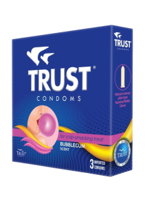 Image of TRUST CONDOM BUBBLEGUM SCENT 3'S