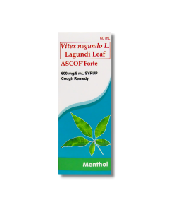 Image of ASCOF FORTE SYRUP 60ML - LAGUNDI 600MG MENTHOL