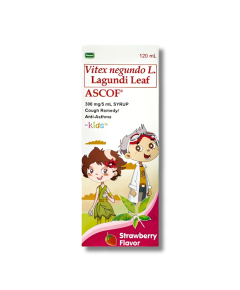 Image of ASCOF KIDS LAGUNDI 300MG / 5ML SYRUP 120ML STRAWBERRY