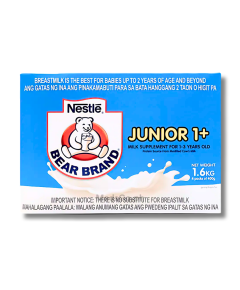 Image of BEAR BRAND JUNIOR 1+ MILK SUPPLEMENT 1-3 YEARS OLD 1.6KG