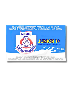 Image of BEAR BRAND JUNIOR 1+ MILK SUPPLEMENT 1-3 YEARS OLD 2.4KG