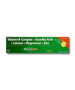 Image of BEROCCA PERFORMANCE MULTIVITAMINS / MINERALS - 15 EFFERVESCENT TABLET ORANGE