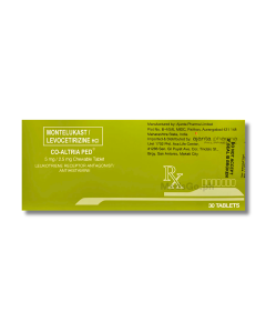 Image of CO-ALTRIA PED MONTELUKAST SODIUM / LEVOCETIRIZINE HYDROCHLORIDE 5MG / 2.5MG CHEWABLE TABLET 30'S [CLONE]