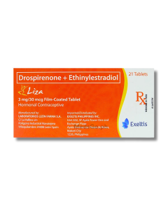 Image of LIZA DROSPIRENONE / ETHINYLESTRADIOL 3MG / 30MCG - 1 BOX X 21 TABS