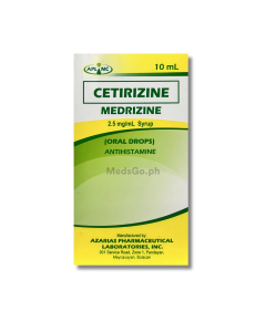 Image of MEDRIZINE CETIRIZINE 2.5MG / ML ORAL DROPS 10ML