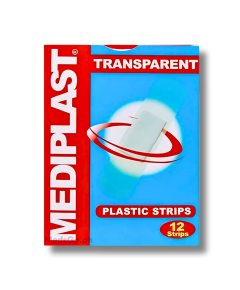 Image of MEDIPLAST TRANSPARENT PLASTIC STRIPS - 1 BOX X 12'S