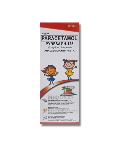 Image of PYRESAPH-125 PARACETAMOL 125MG / 5ML SUSPENSION 60ML STRAWBERRY