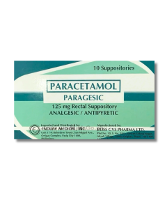 Image of PARAGESIC PARACETAMOL 125MG - 10 RECTAL SUPPOSITORY