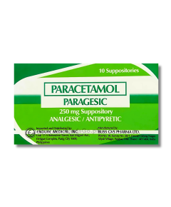 Image of PARAGESIC PARACETAMOL 250MG - 10 RECTAL SUPPOSITORY