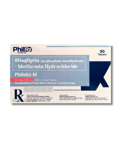 Image of PHILSITZ-M SITAGLIPTIN / METFORMIN 50MG / 500MG - 1 TABLET