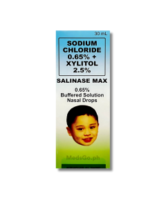 Image of SALINASE MAX SODIUM CHLORIDE / XYLITOL 0.65% / 2.5% (6.5MG / 25MG PER ML) BUFFERED SOLUTION NASAL DROPS 30ML