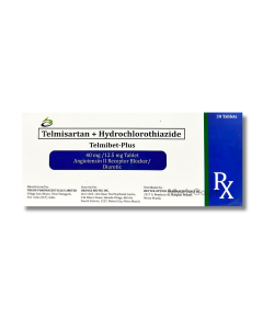 Image of TELMIBET-PLUS TELMISARTAN / HYDROCHLOROTHIAZIDE 40MG / 12.5MG - 1 TABLET