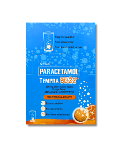 Image of TEMPRA BLIZZ PARACETAMOL 500MG - 1 EFFERVESCENT TABLET ORANGE