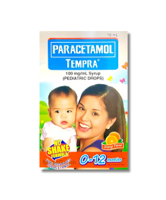 Image of TEMPRA PARACETAMOL 100MG / ML ORAL DROPS 15ML ORANGE