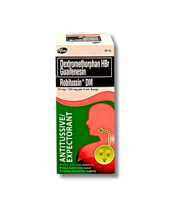 Image of ROBITUSSIN DM DEXTROMETHORPHAN / GUIAFENESIN 15MG / 100MG SYRUP 60ML