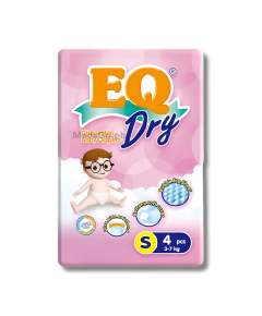 Image of EQ DRY DISPOSABLE BABY DIAPER S 4'S