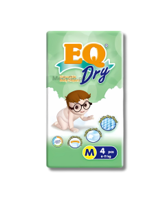 Image of EQ DRY DISPOSABLE BABY DIAPERS M 4'S