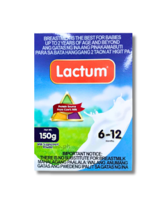Image of LACTUM 6-12 MONTHS MILK PLAIN 150G
