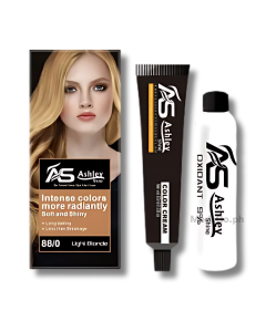 Image of ASHLEY SHINE BIO NATURAL GLOSSY HAIR COLOR CREAM LIGHT BLONDE 88/0