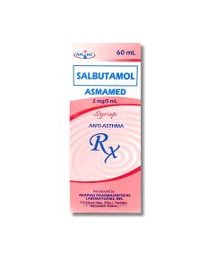 Image of ASMAMED SALBUTAMOL 2MG / 5ML - 60ML SYRUP CHERRY