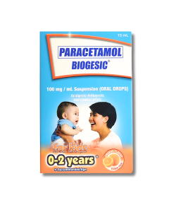 Image of BIOGESIC PARACETAMOL 100MG / ML ORAL DROPS 15ML ORANGE