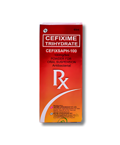 Image of CEFIXSAPH-100 CEFIXIME 100MG / 5ML POWDER FOR SUSPENSION 60ML