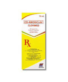 Image of CLOVIMED CO-AMOXICLAV 457MG / 5ML POWDER FOR SUSPENSION 70ML