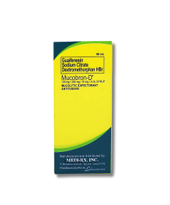 Image of MUCOBRON-D SYRUP 60ML -  GUAIFENESIN / SODIUM CITRATE / DEXTROMETHORPHAN 100MG / 200MG / 10MG