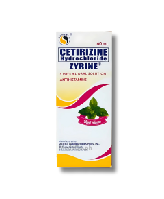 Image of ZYRINE CETIRIZINE 5MG/5ML ORAL SOLUTION 60ML MINT