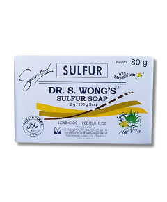 Image of DR. S. WONG'S SULFUR SOAP (SCENTED WITH MOISTURIZER) SULFUR 2G / 100G SOAP 80G