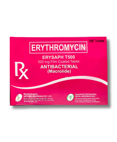 Image of ERYSAPH T500 ERYTHROMYCIN 500MG - 1 TABLET
