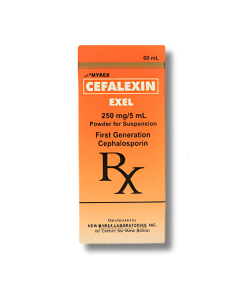 Image of EXEL CEFALEXIN MONOHYDRATE 250MG / 5ML POWDER FOR SUSPENSION 60ML