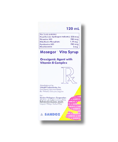 Image of MOSEGOR PIZOTIFEN / VITAMIN B COMPLEX SYRUP 120ML