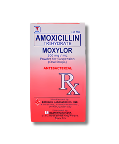 Image of MOXYLOR AMOXICILLIN TRIHYDRATE 100MG / ML POWDER FOR SUSPENSION (ORAL DROPS) 10ML