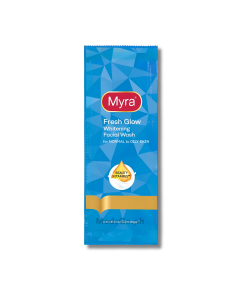 Image of MYRA WHITENING FACIAL WASH 10ML BLUE