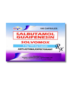 Image of SOLVOMOX SALBUTAMOL / GUAIFENESIN 2MG / 100MG - 1 CAPSULE