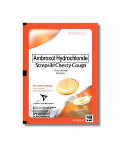 Image of STREPSILS CHESTY COUGH AMBROXOL HYDROCHLORIDE 15MG LOZENGE 6'S