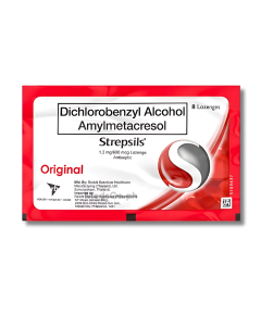 Image of STREPSILS ORIGINAL DICHLOROBENZYL ALCOHOL / AMYLMETACRESOL 1.2MG / 600MCG LOZENGE 8'S