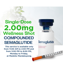 Image of COMPOUNDED SEMAGLUTIDE SINGLE-DOSE WELLNESS SHOTS - 2.00MG [CLINIC ONLY; NOT FOR DELIVERY]