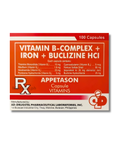 Image of APPETASON VITAMIN B COMPLEX / IRON / BUCLIZINE - 1 CAPSULE