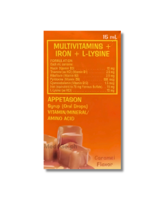 Image of APPETASON VITAMIN B COMPLEX / FERROUS SULFATE / L-LYSINE SYRUP (ORAL DROPS) 15 ML