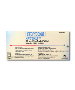 Image of ARCOXIA ETORICOXIB 60MG FILM-COATED TABLET 1'S